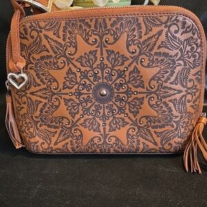 Brighton Ferrara Villa Nova Leather Crossbody Organizer